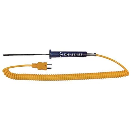 Digi-Sense Compact PFA-Coated Thermocouple Probe, 4 08441-12